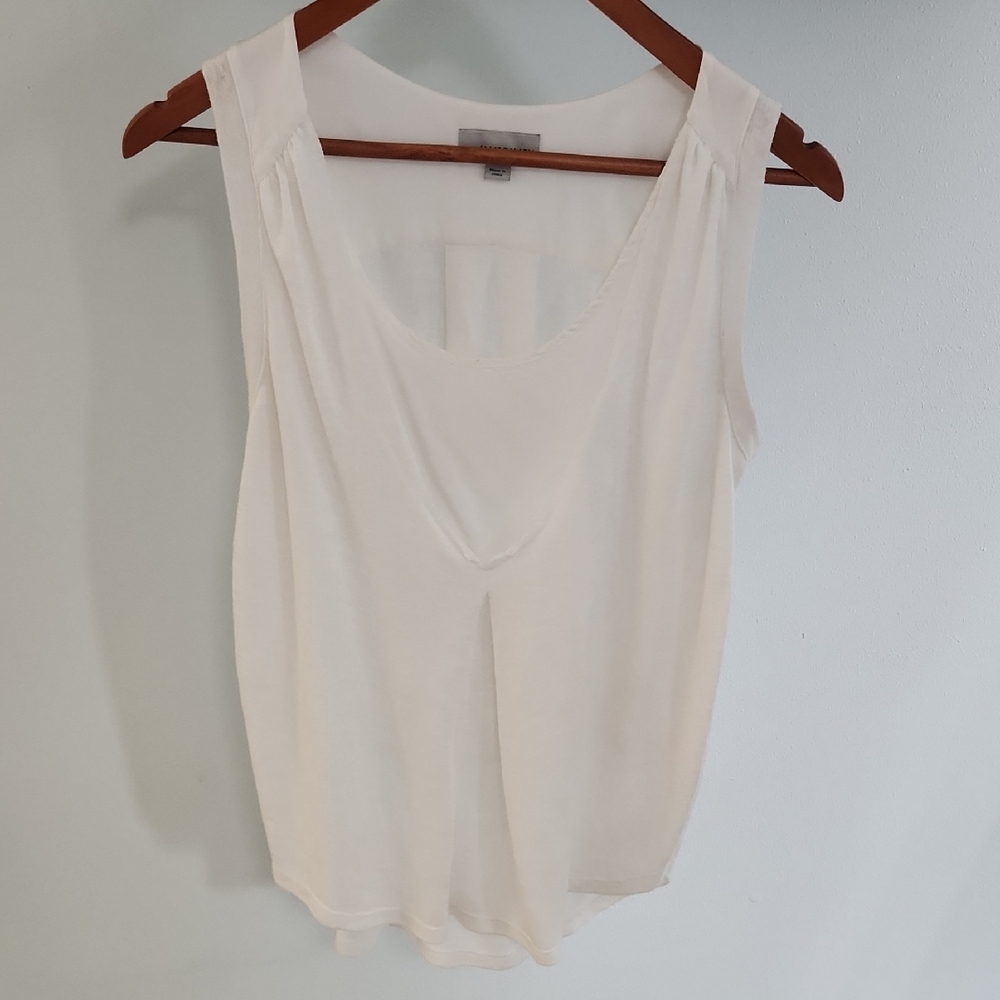 White Sleeveless Blouse